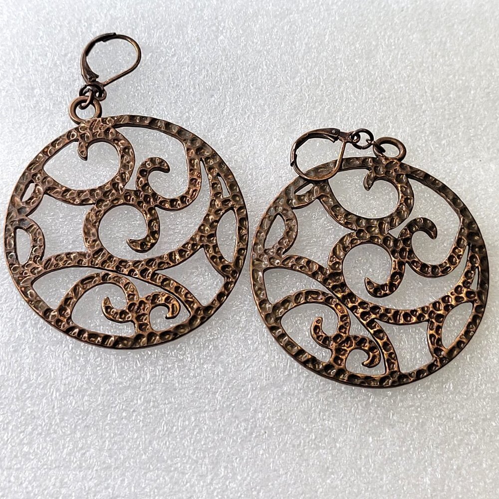 Round Earrings Filigree Earrings